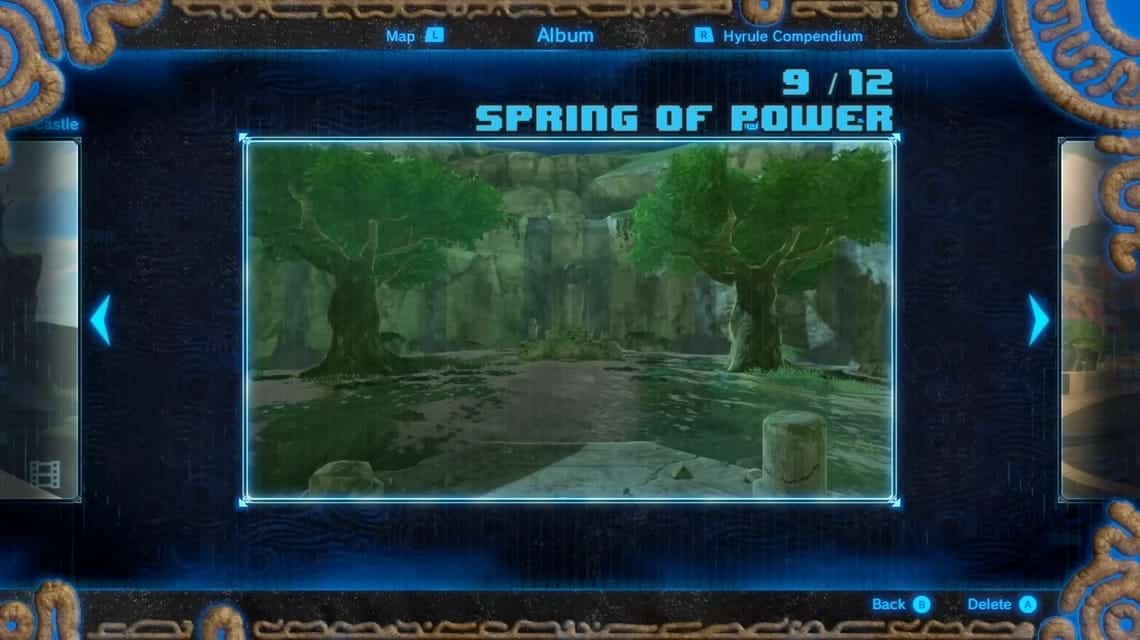 BOTW 메모리 위치 - Spring of Power