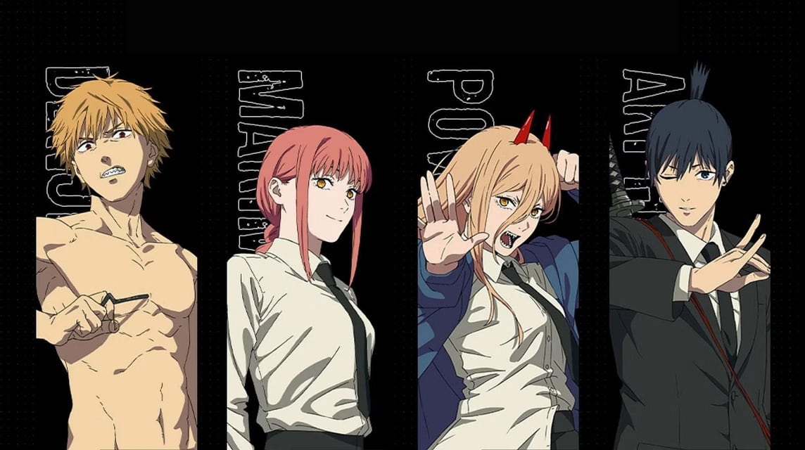 Denji, Power, Makima, and Aki