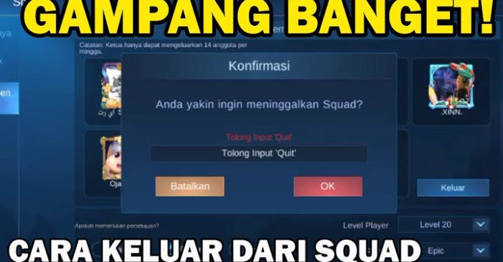 Cara Keluar dari Squad ML, Bebas Drama!