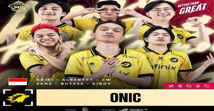 Roster ONIC Esports di MPL ID S13