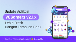 Update Aplikasi VCGamers v2.1.x, Tampilan Kece Belanja Makin GeCe!