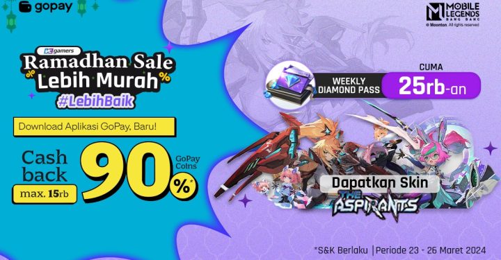 Buruan Top Up MLBB di VCGamers, Ada Cashback Hingga 90 Persen