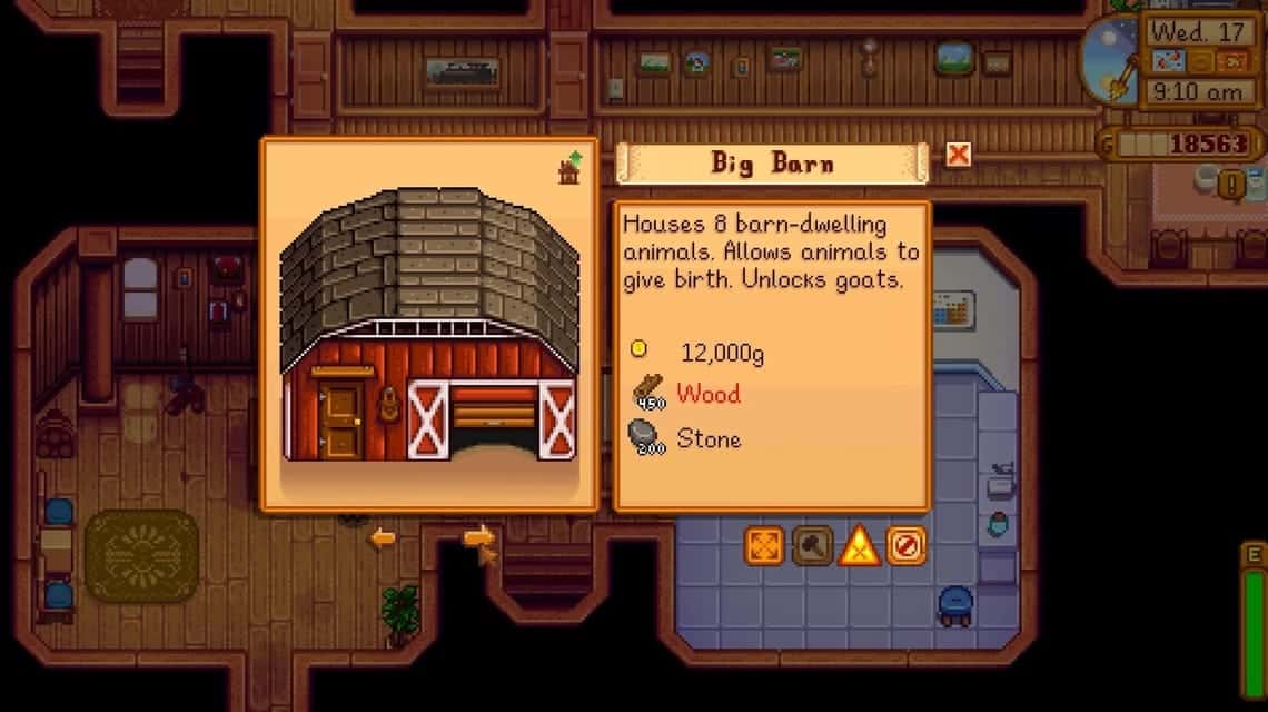 Barn Stardew Valley - Big Barn