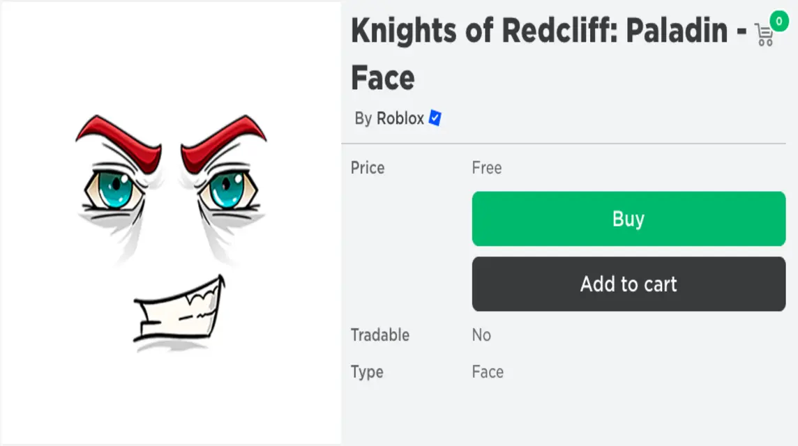 Ritter von Redcliff Paladin Face