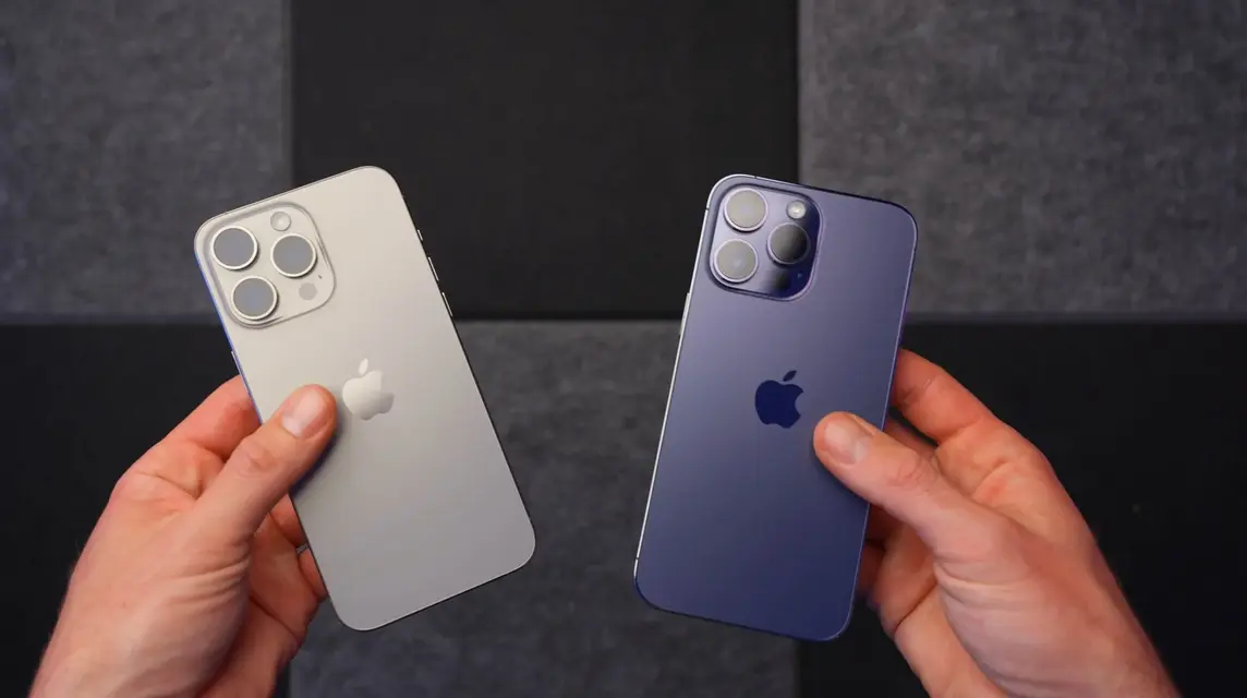 Gehäusevergleich – Iphone 14 Pro Max vs. Iphone 15 Pro Max