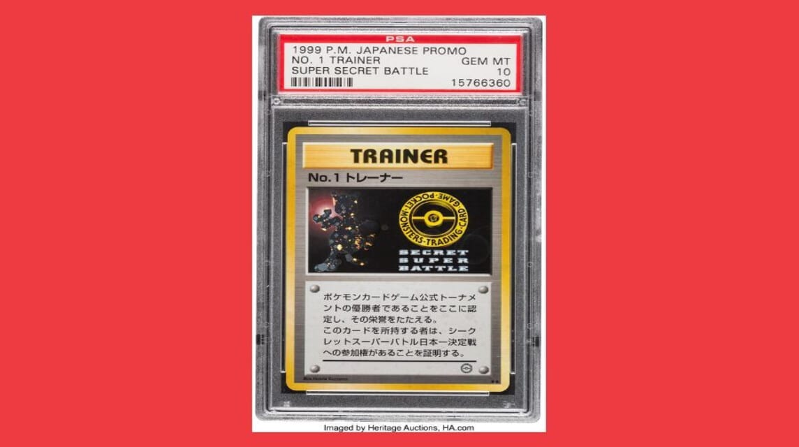 Pokémon Super Secret Battle “No. 1 Trainer” - Promo Holographic Card. (Kartu Pokemon Termahal)