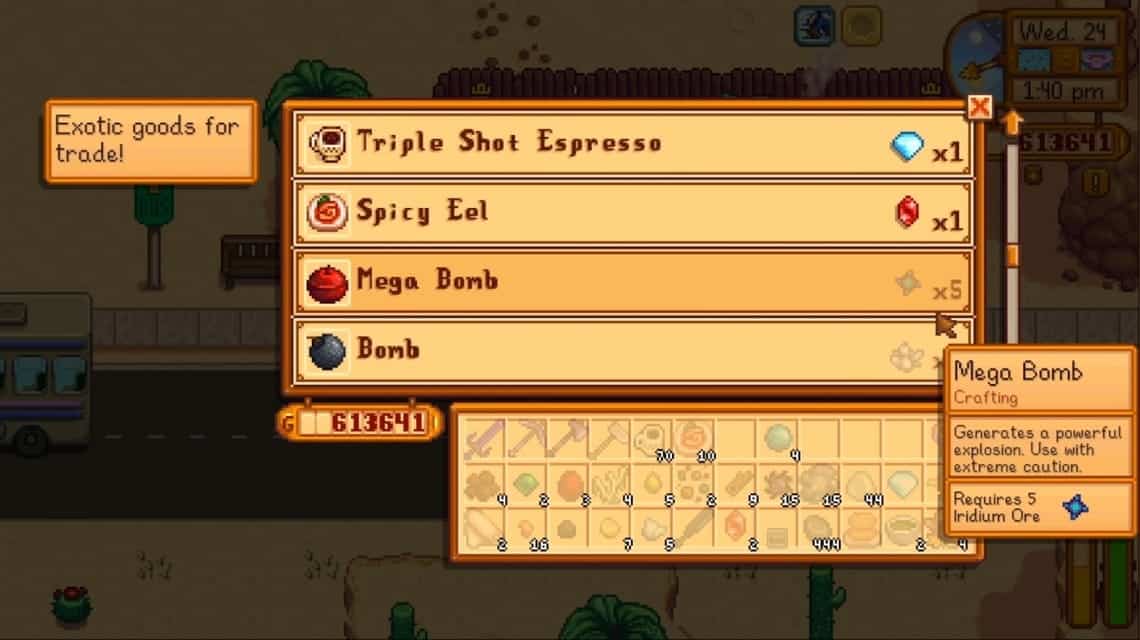 Stardew Valley Solar Essence Function - Item raw material