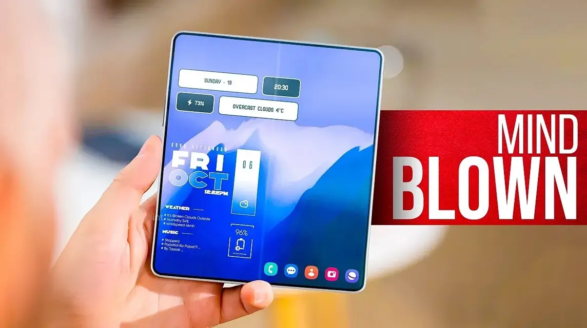 Tampilan Samsung Galaxy Z Fold V