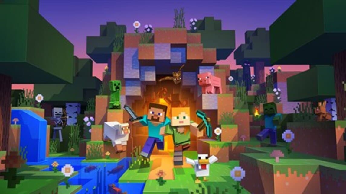 Minecraft auf kompakten Plattformen