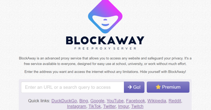 BlockAway 및 권장 대체 프록시 사이트를 사용하는 방법
