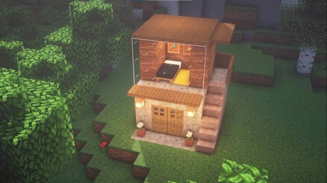 einfaches Minecraft-Haus (7)