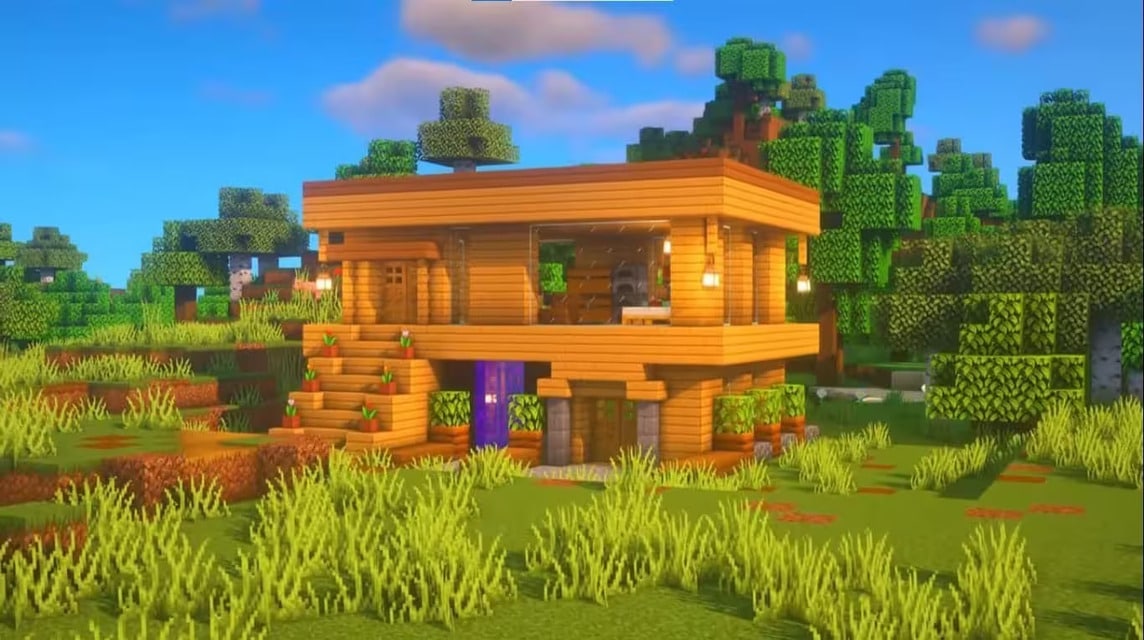 einfaches Minecraft-Haus (6)