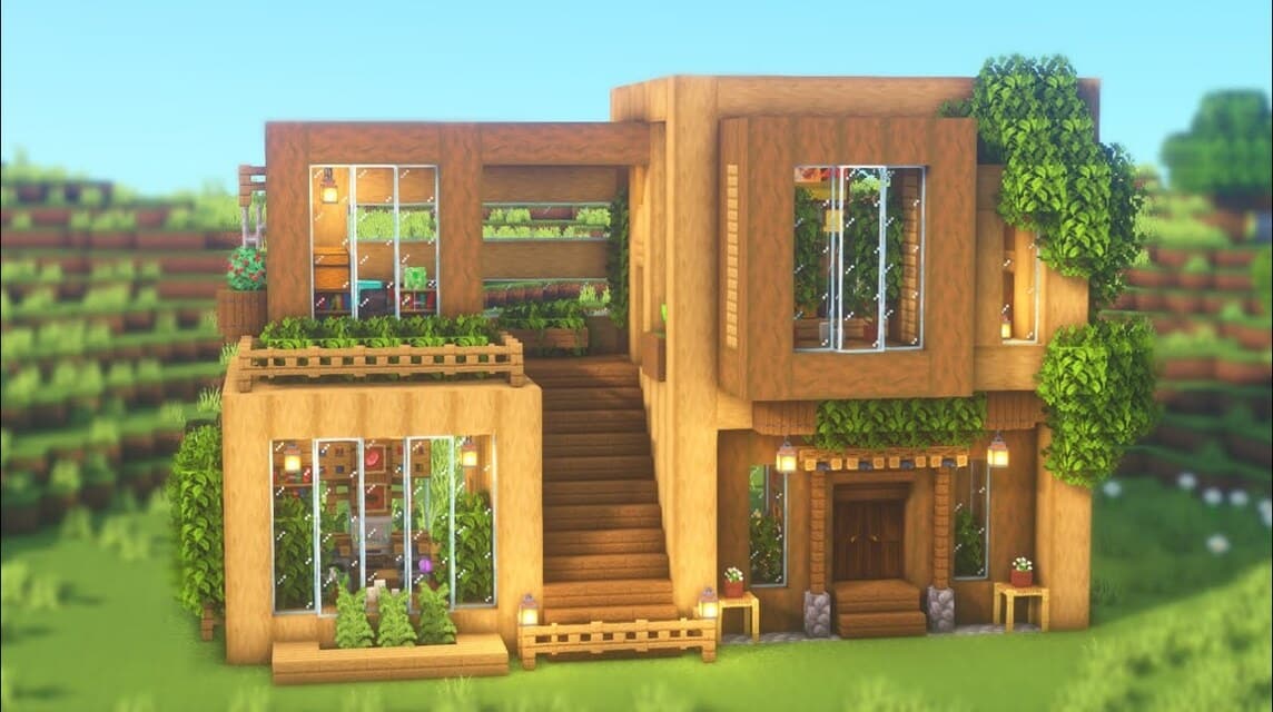 simple minecraft house (9)