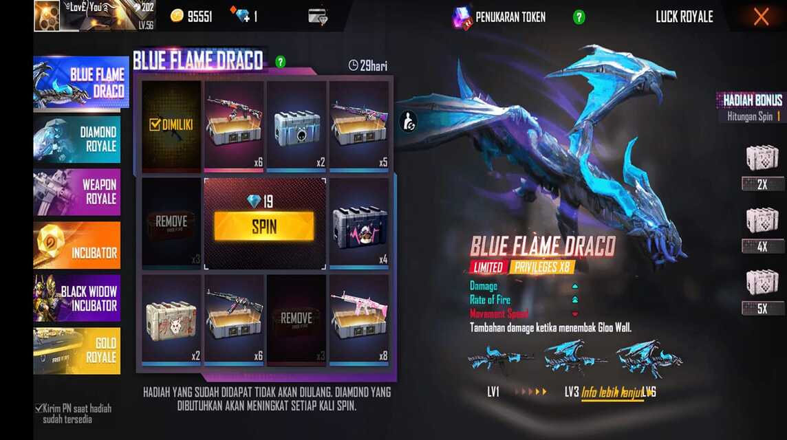 AK Dragon - Most Expensive FF Weapon Skin