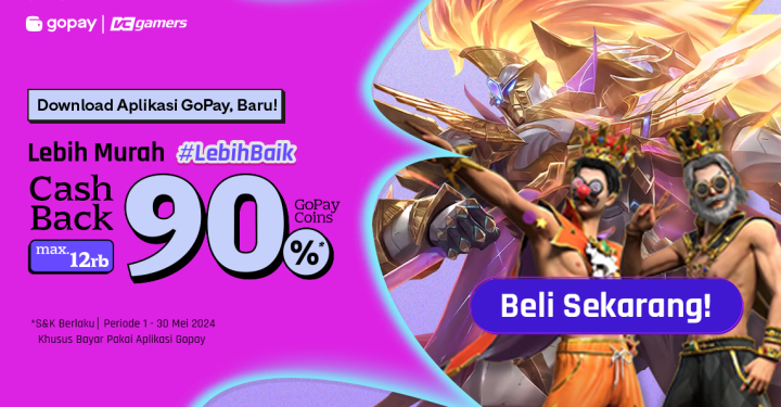 Come on, Top Up FF and MLBB, Get 90 Percent Cashback!