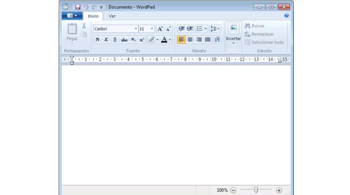 Wordpad application