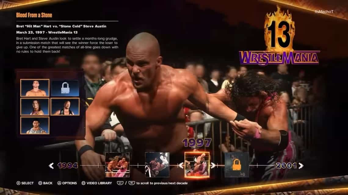 WWE 2K24 – Showcase-Modus