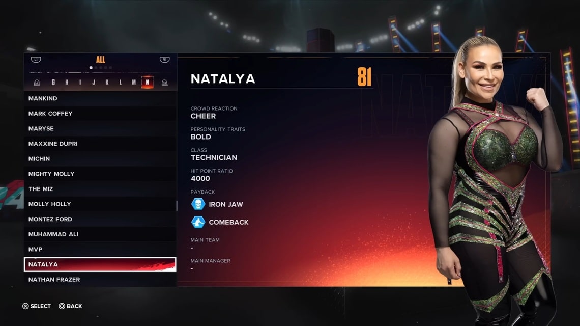 WWE 2K24-Kader – Natalya