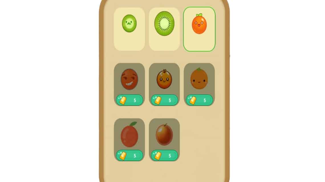 Selection of fruit skins