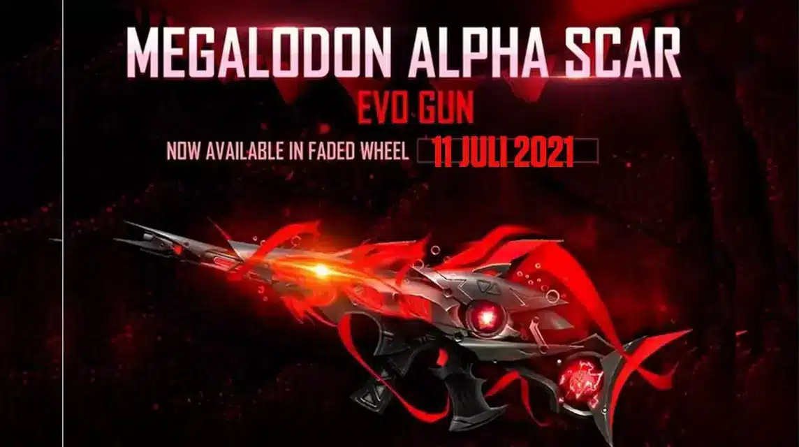 Scar Megalodon Alpha - Skin Senjata FF Termahal