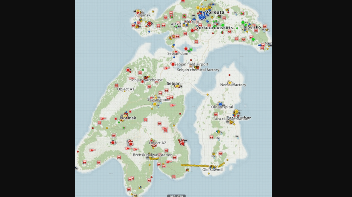 DayZ map