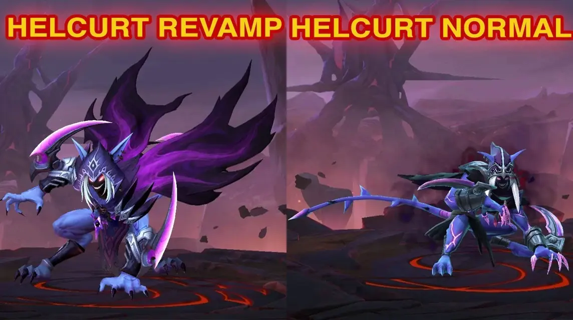 Helcrut Revamp vs Normal