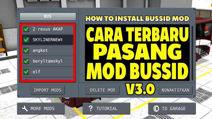 Cara Pasang Mod Bussid