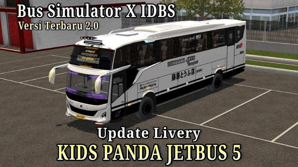 Livery Bus Kids Panda JB5
