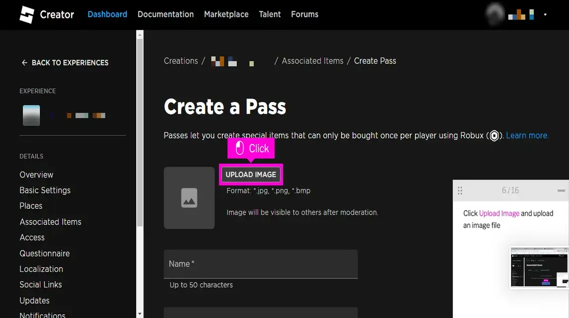 Step 6 Create a Game Pass 