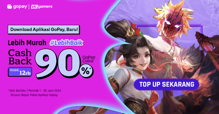 Top Up Games at VCGamers Now, There's Cashback Up to 90 Percent!