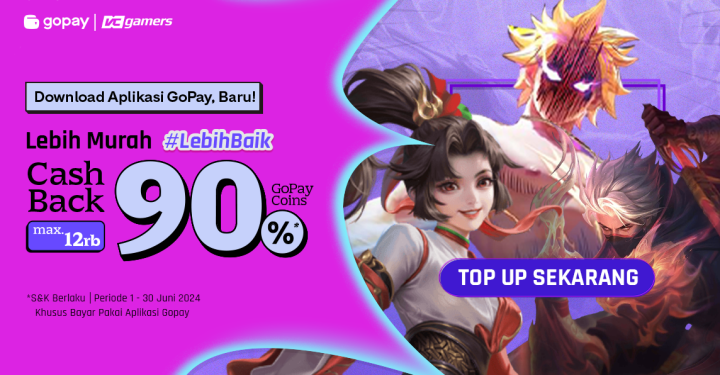 Top Up Game di VCGamers Sekarang, Ada Cashback Hingga 90 Persen!