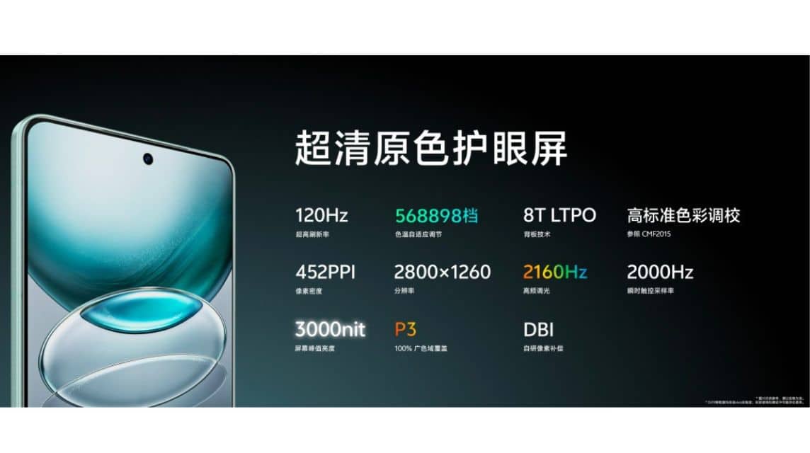 Vivo 100 系列的屏幕规格