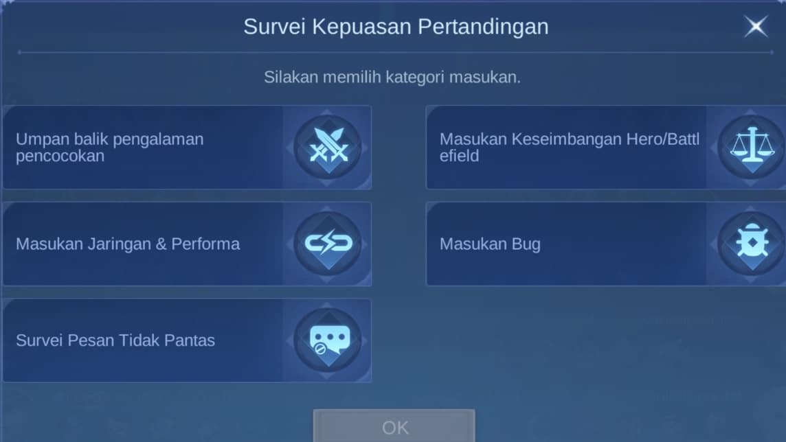 Report keseimbangan permainan pada Moonton