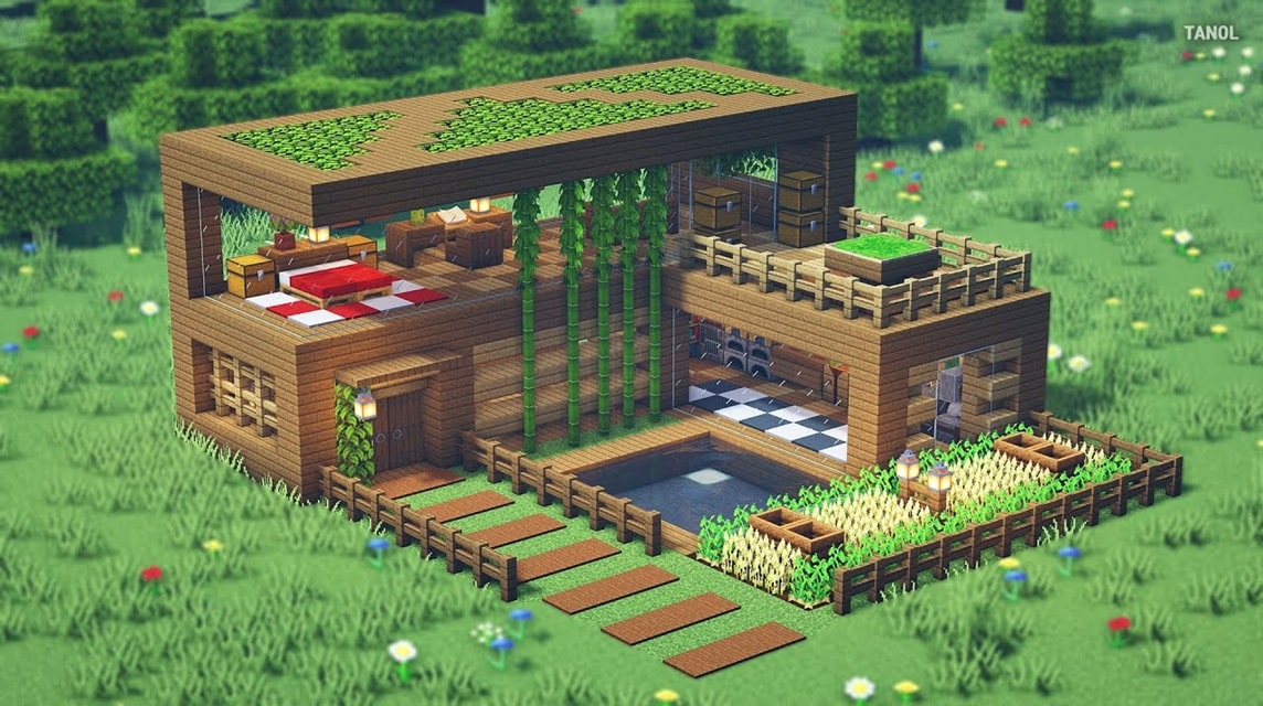 rumah minecraft simple