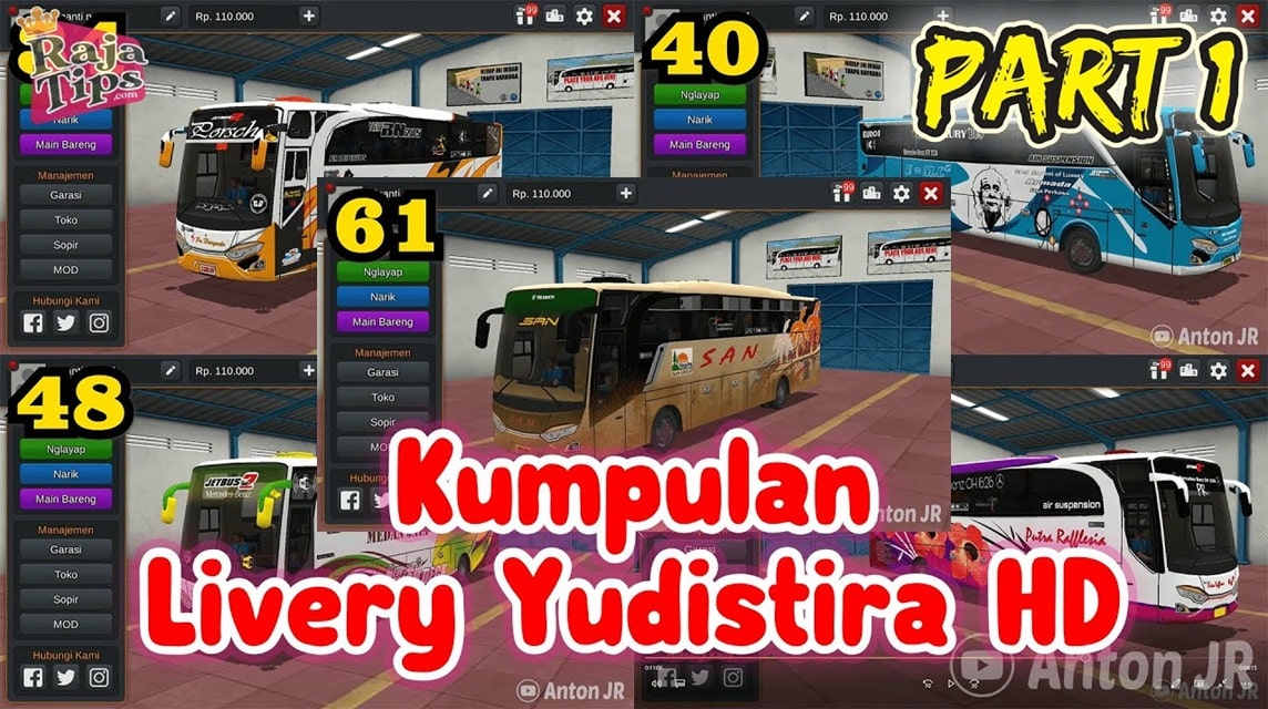 Yudistira HD Livery 개선된 JB3