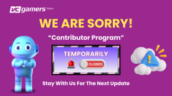 The “VCGamers News Contributor” program is temporarily closed