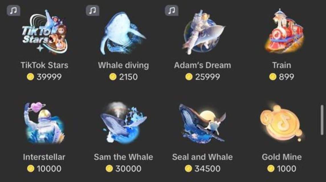 How much is a whale gift on TikTok?