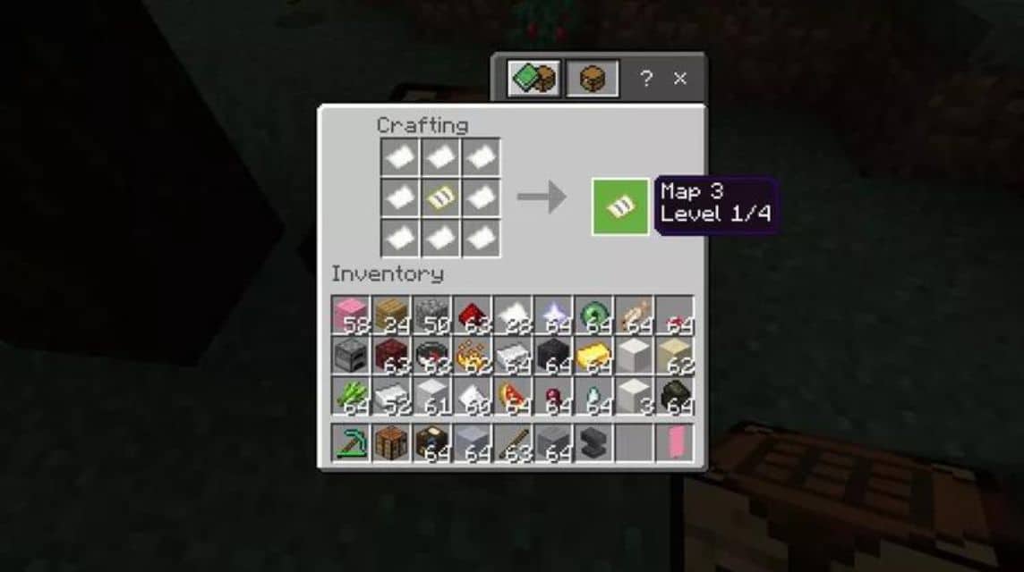 So erstellen Sie eine Karte in Minecraft