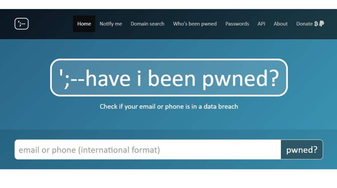 Have I Been Pwned 