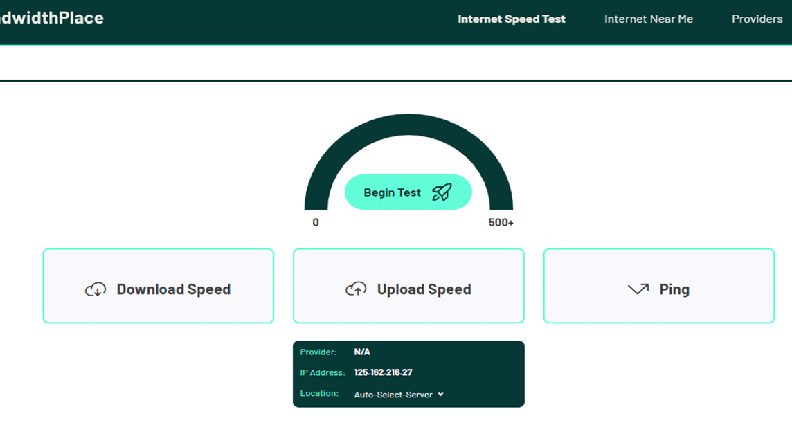 Indihome-Geschwindigkeitstest