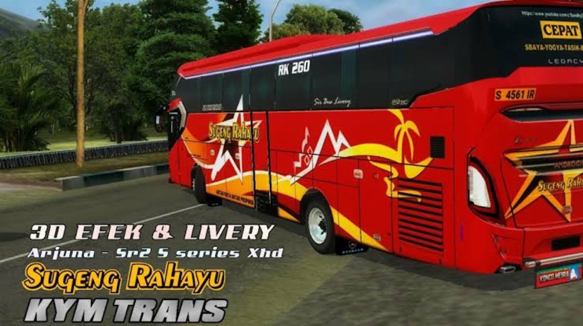 Livery BUSSID Keren 3D