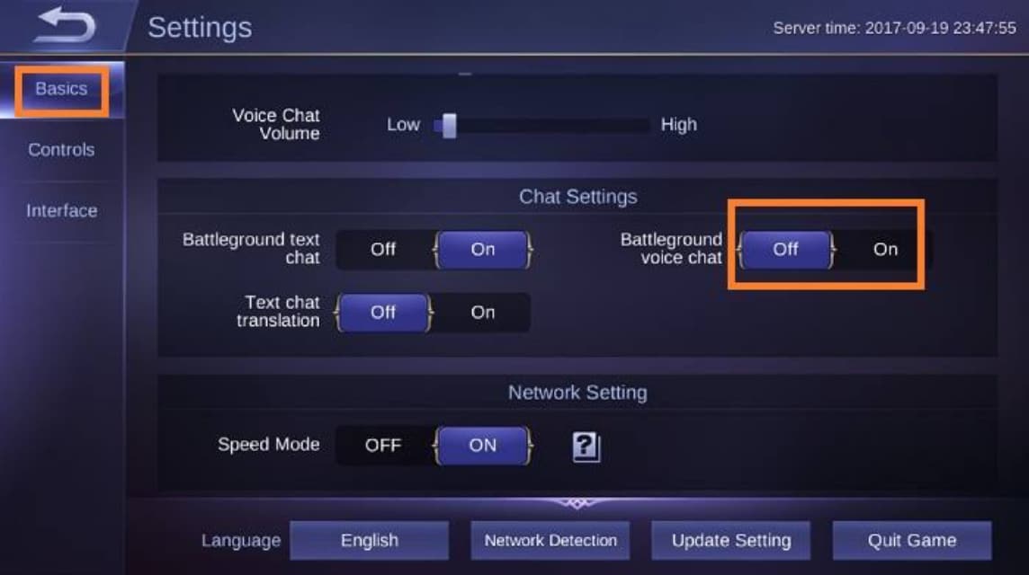 ml settings so it doesn't lag