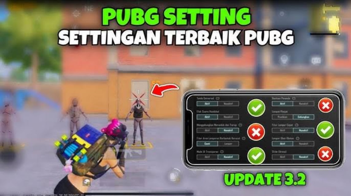 setting control PUBG 2 jari