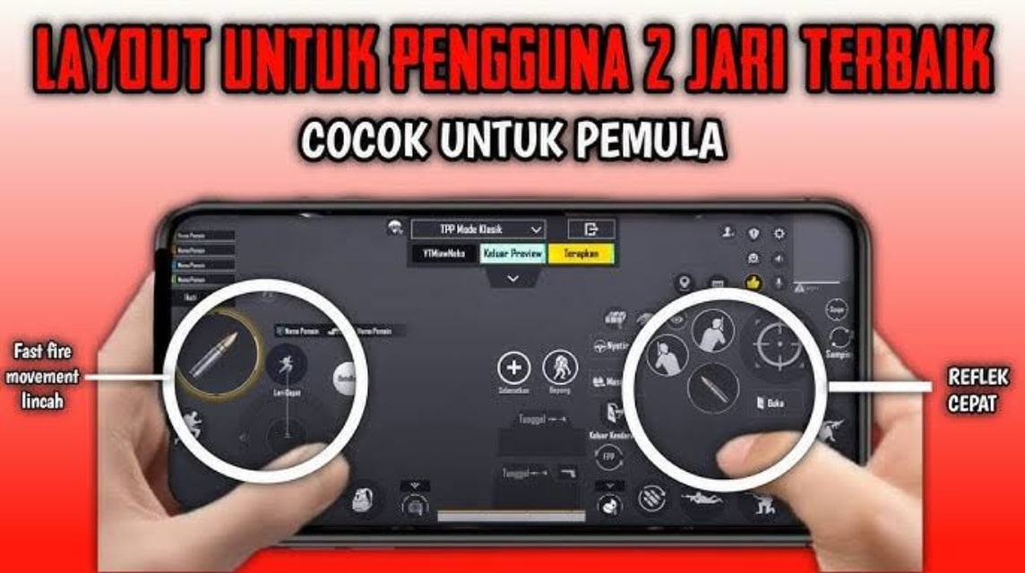 setting control PUBG 2 jari