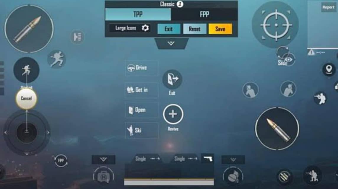 setting control PUBG 2 jari