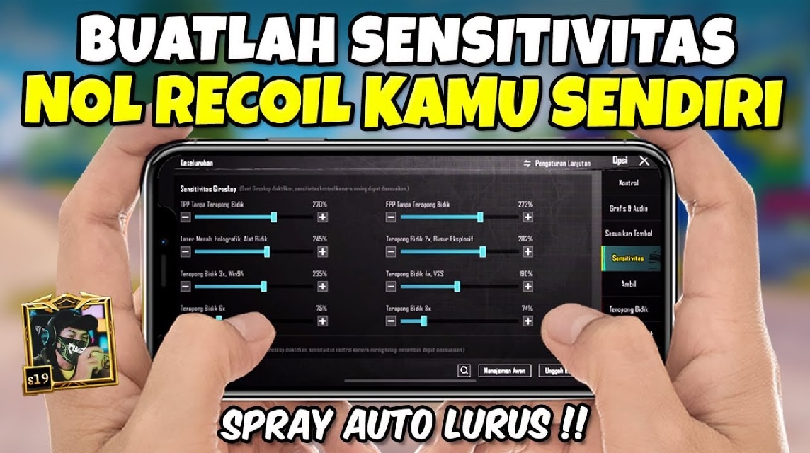 Settingan Sensitivitas PUBG Android