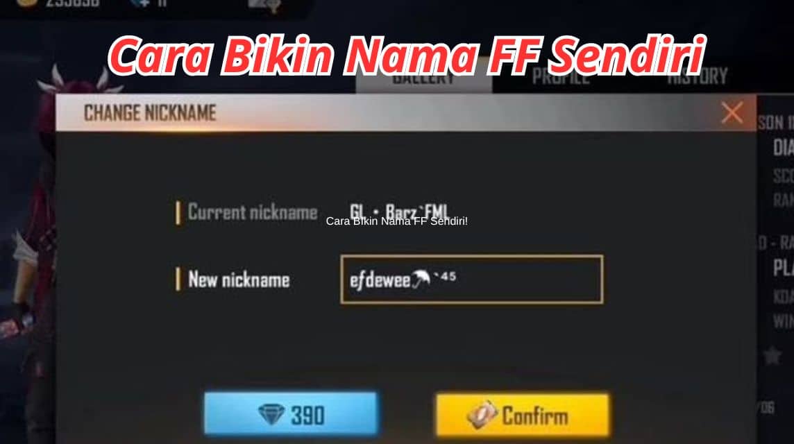 Bikin Nama FF Sendiri