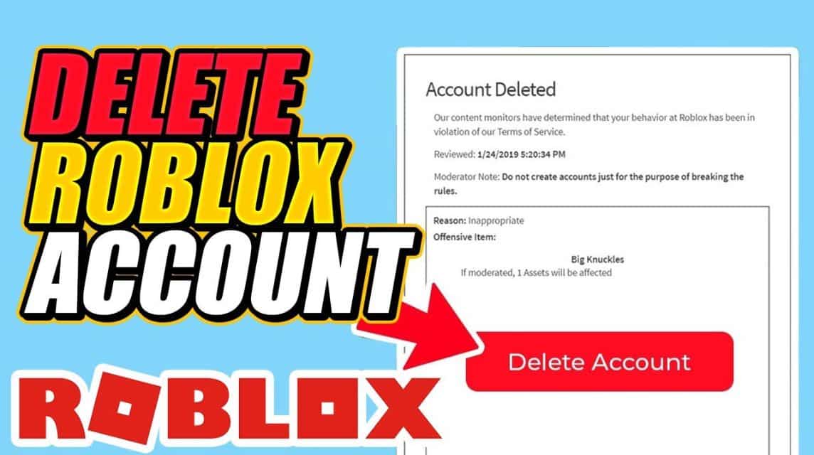 Roblox 계정을 삭제하는 방법 