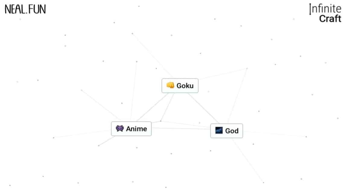 How to make God in Infinite Craft - Goku