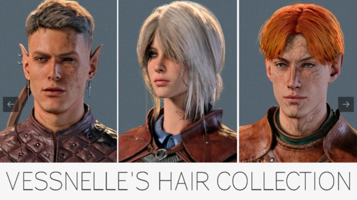 Mod Baldurs Gate - Vesnelle Hair Collection